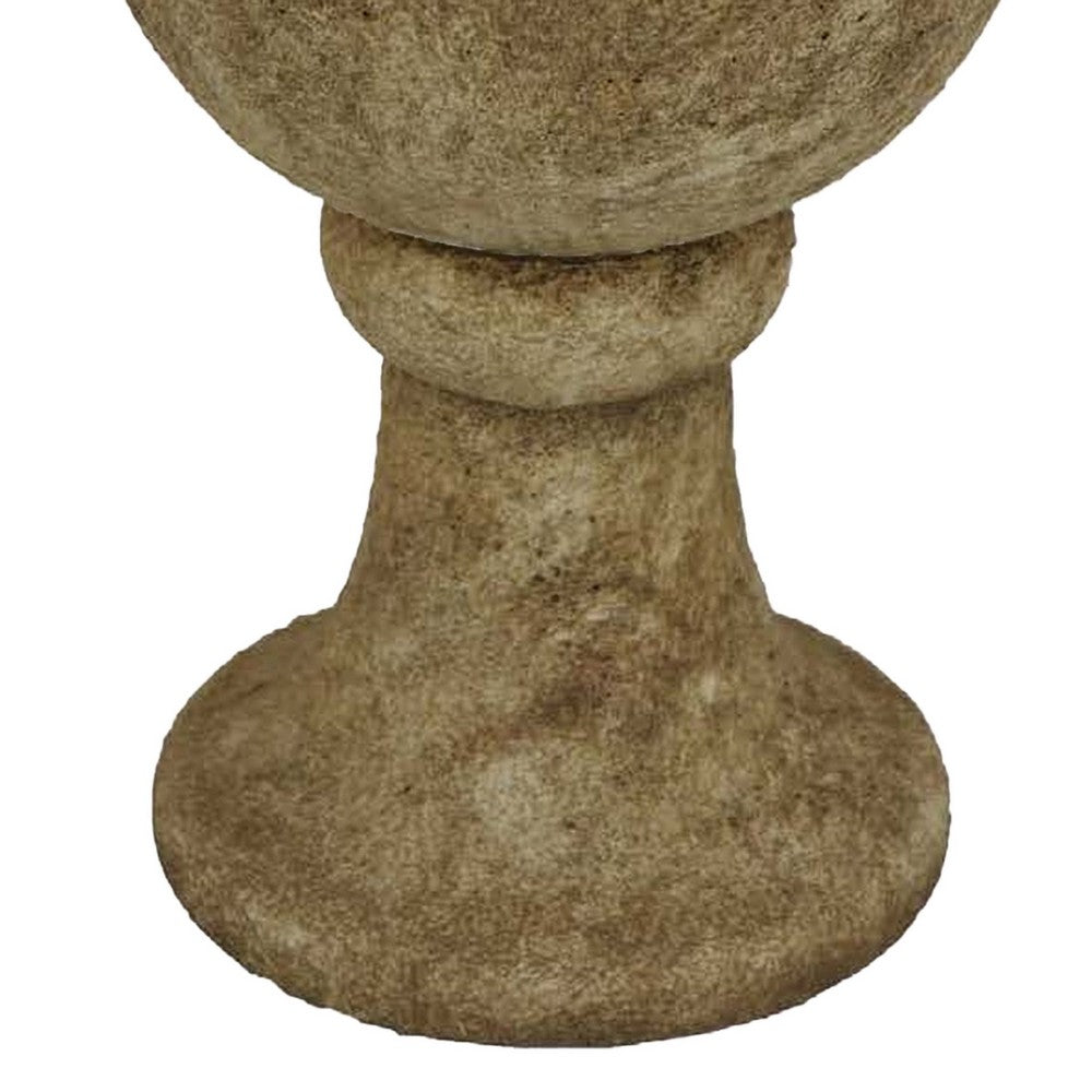 Ivina Bird Bath Feeder, Brown Terracotta, Cute Decorative, 12 Inch -BM331094