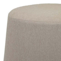 Santo Ottoman, Light Gray Linen, Modern Gumdrop Silhouette 22 Inch -BM331107