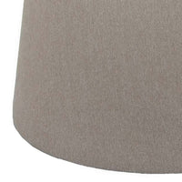 Santo Ottoman, Light Gray Linen, Modern Gumdrop Silhouette 22 Inch -BM331107