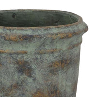 Kasa Accent Planter, Green Terracotta, Subtle Mottled Texture, 16 Inch -BM331115
