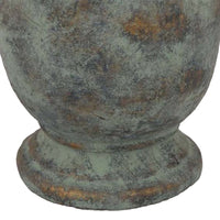 Kasa Accent Planter, Green Terracotta, Subtle Mottled Texture, 16 Inch -BM331115