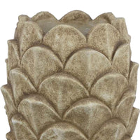 Rumi Accent Planter, Sculptured Pine Cone Brown Terracotta 14 Inch -BM331119
