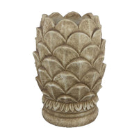 Rumi Accent Planter, Sculptured Pine Cone Brown Terracotta 14 Inch -BM331119