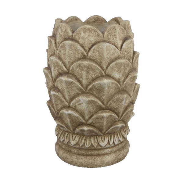 Rumi Accent Planter, Sculptured Pine Cone Brown Terracotta 14 Inch -BM331119