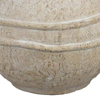 Lezlee Accent Planter, Beige Terracotta Textured, Wide Round 10 Inch -BM331122