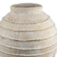Lezlee Accent Planter, Beige Terracotta Textured Tapered Round 16 Inch -BM331123