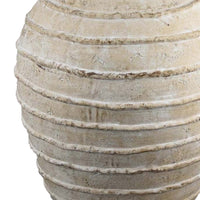 Lezlee Accent Planter, Beige Terracotta Textured Tapered Round 16 Inch -BM331123