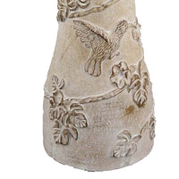 Menon Bird Bath Feeder, Decorative Designs White Terracotta, 20 Inch -BM331126