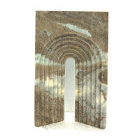 Keveny Tabletop Decor, Arch Sculpture Textured Brown Marble, 11 Inch -BM331344