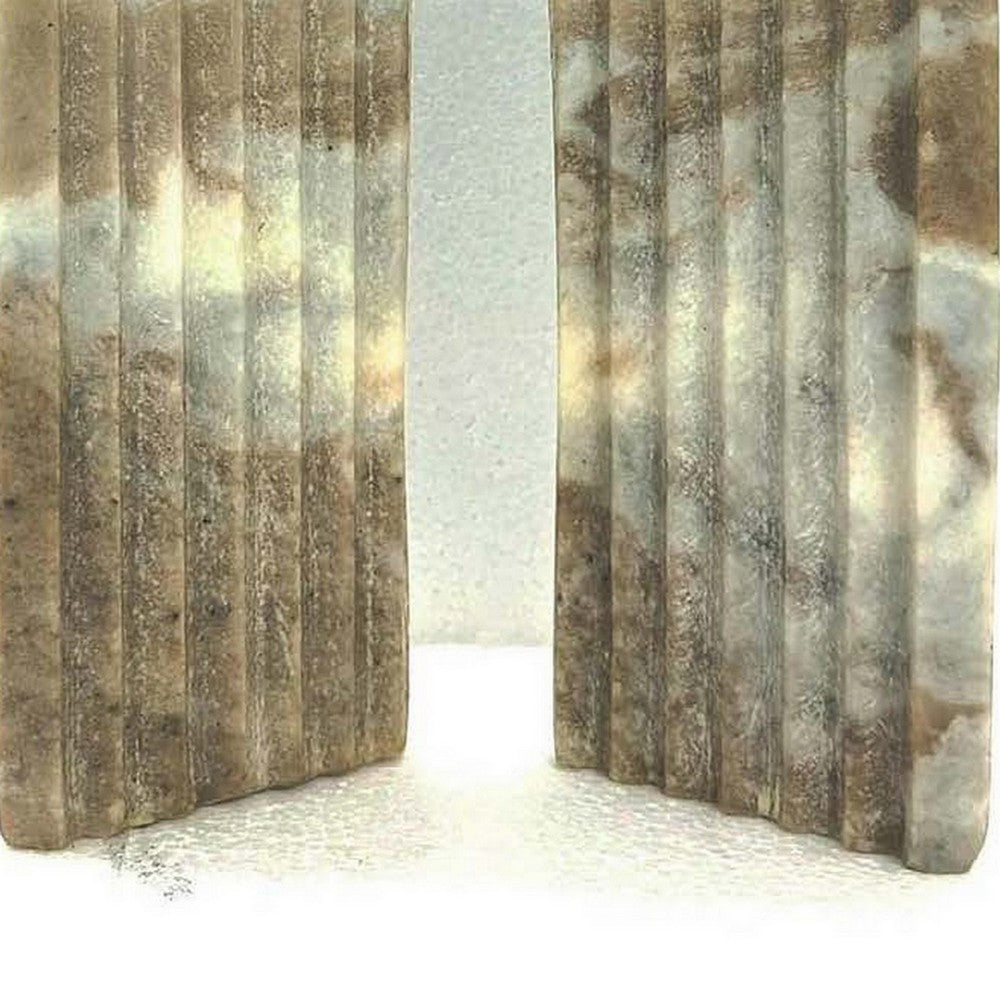 Keveny Tabletop Decor, Arch Sculpture Textured Brown Marble, 11 Inch -BM331344