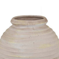 Zoya Flower Vase, Home Accent Textured Ivory Ceramic Pot, 15 Inch -BM331354