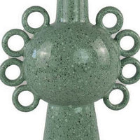 Kary Flower Vase, Unique 3D Look, Narrow 23 Inch Sage Green Ceramic -BM331365