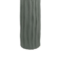 Decorative Accent Vase, Sleek Cactus Design, 30 Inch Green Ceramic -BM331412