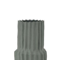 Decorative Accent Vase, Sleek Cactus Design, 36 Inch Green Ceramic -BM331413