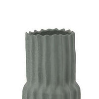 Decorative Accent Vase, Sleek Cactus Design, 24 Inch Green Ceramic -BM331414