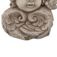 Accent Planter, 13 Inch Face Design, Floral Details, Beige Terracotta -BM331416
