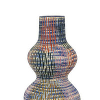 Decorative Accent Vase, 3 Rounded Accents, 22 Inch Multicolor Ceramic -BM331417