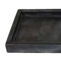 Decorative Accent Tray, 18 Inch Rectangular, Black Marble -BM331450