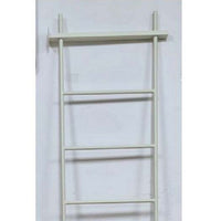 Plant Display Stand, 87 Inch 7 Tier Ladder Design, White Metal Body -BM331474
