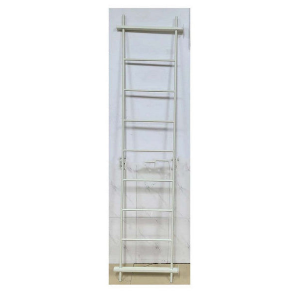 Plant Display Stand, 87 Inch 7 Tier Ladder Design, White Metal Body -BM331474