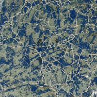 Qwin Decorative Wall Platter, 24 Inch Blue Broken Glass Mosaic Pattern -BM331486
