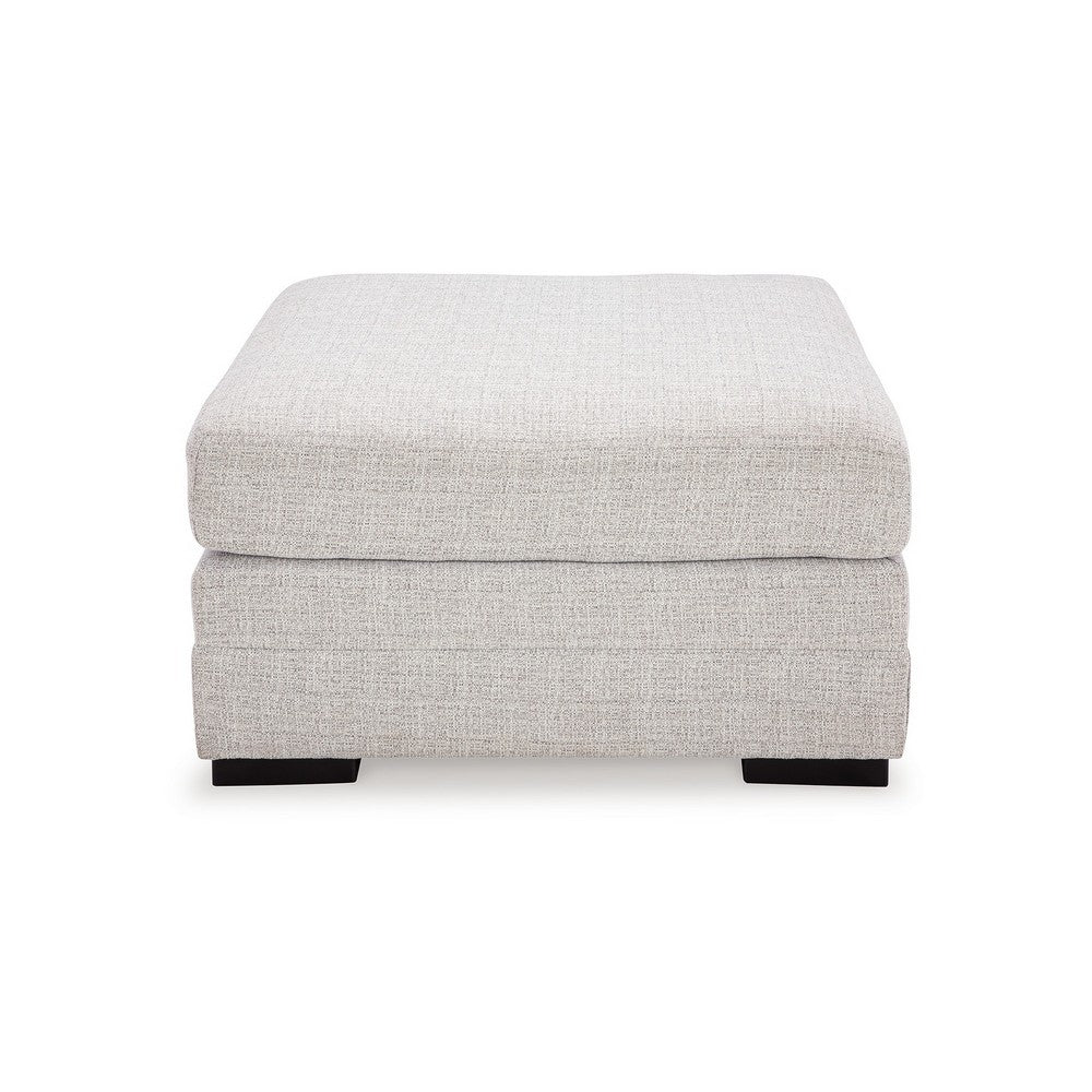 Carly Oversized Accent Ottoman, Modern Stone Gray Nuvella 36 Inch -BM331771
