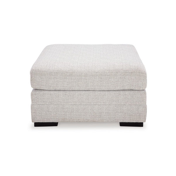Carly Oversized Accent Ottoman, Modern Stone Gray Nuvella 36 Inch -BM331771