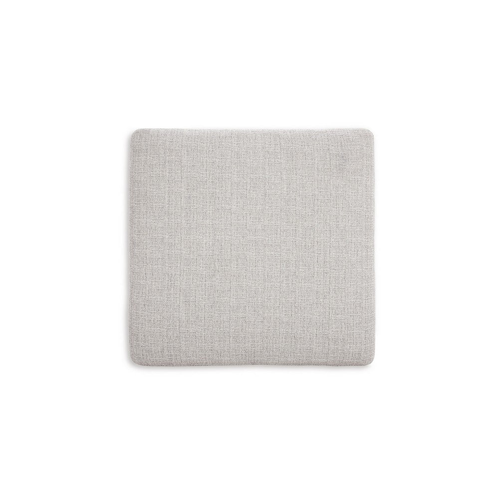 Carly Oversized Accent Ottoman, Modern Stone Gray Nuvella 36 Inch -BM331771