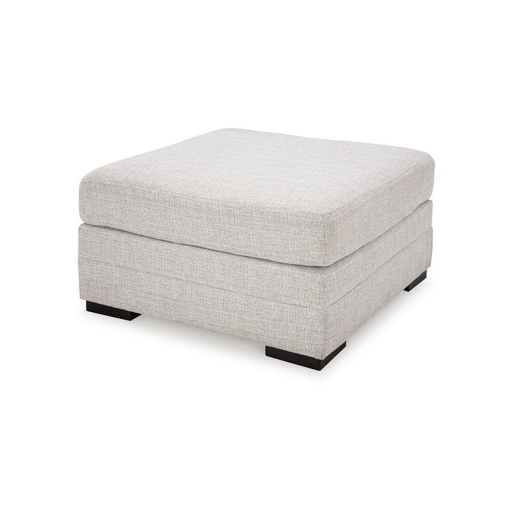 Carly Oversized Accent Ottoman, Modern Stone Gray Nuvella 36 Inch -BM331771