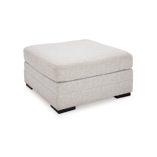 Carly Oversized Accent Ottoman, Modern Stone Gray Nuvella 36 Inch -BM331771