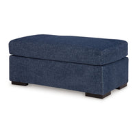 Marcy Ottoman, Low Profile Legs, Navy Blue Next Gen Nuvella 44 Inch -BM331779