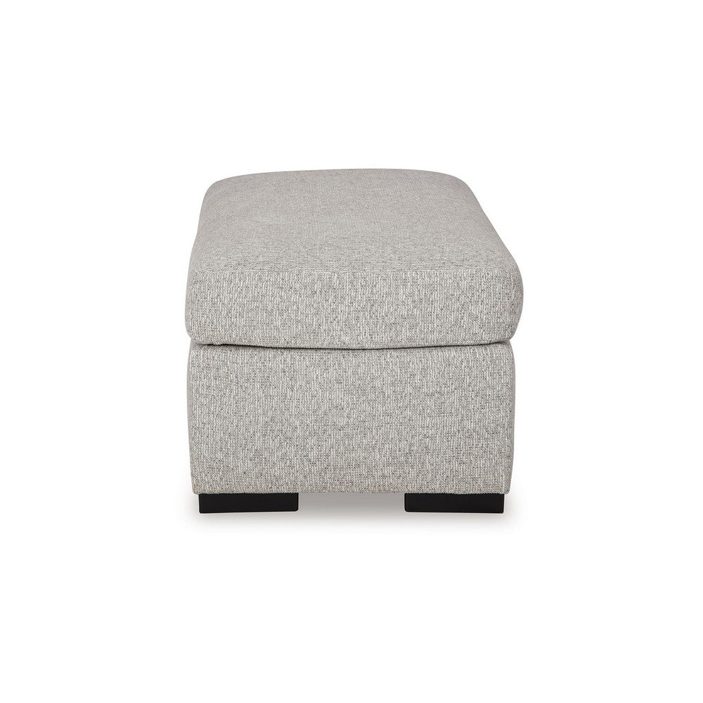 Marcy Ottoman, Low Profile Legs, Pewter Gray Next Gen Nuvella 44 Inch -BM331782