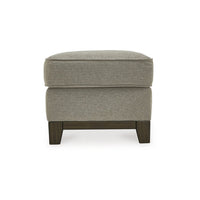 Kenny Accent Ottoman, Granite Gray Woven Texture Polyester 34 Inch -BM331804