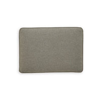 Kenny Accent Ottoman, Granite Gray Woven Texture Polyester 34 Inch -BM331804