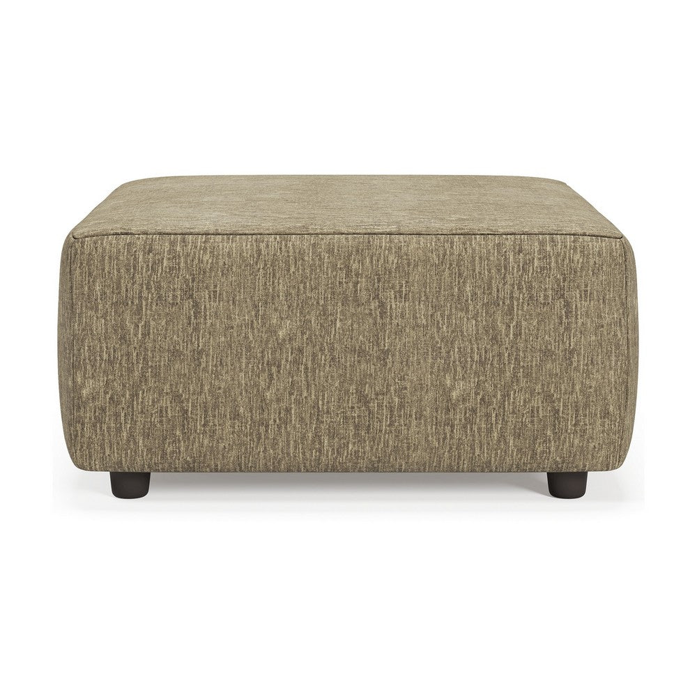 Jemmy Oversized Accent Ottoman, Dark Taupe Brown Polyester 39 Inch -BM331807