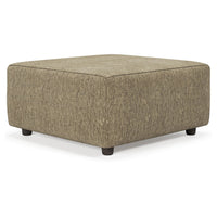 Jemmy Oversized Accent Ottoman, Dark Taupe Brown Polyester 39 Inch -BM331807