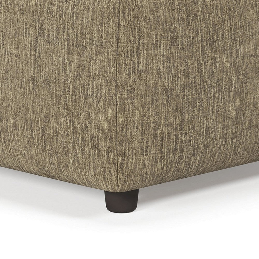 Jemmy Oversized Accent Ottoman, Dark Taupe Brown Polyester 39 Inch -BM331807