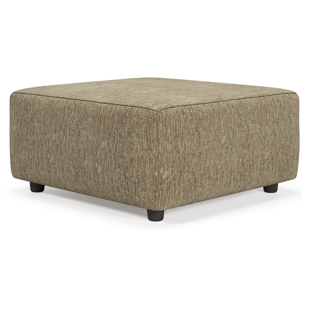 Jemmy Oversized Accent Ottoman, Dark Taupe Brown Polyester 39 Inch -BM331807