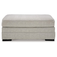 Shelyn Accent Ottoman Bench, Modern Light Sand Gray Polyester 43 Inch -BM331812