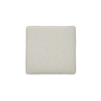 Hunter Oversized Ottoman, Dove Gray Polyester, Black, 36 Inch Square -BM331831
