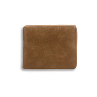 Tely Ottoman, Caramel Brown Faux Leather, Tapered Black Legs, 30 Inch -BM331836