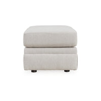 Maite Ottoman, Modern Chalk Gray Polyester, Soft Cushions, 34 Inch -BM331861