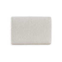 Maite Ottoman, Modern Chalk Gray Polyester, Soft Cushions, 34 Inch -BM331861