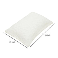 Tic Standard Pillow, Supportive Shredded Memory Foam, Polyester Cover -BM332018