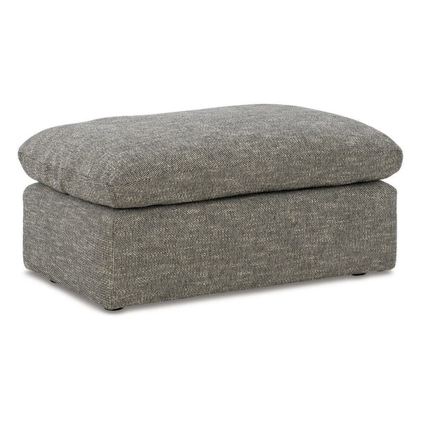 Yezi Ottoman Bench, 24x42, Feather Fill, Modern Granite Gray Polyester -BM332211