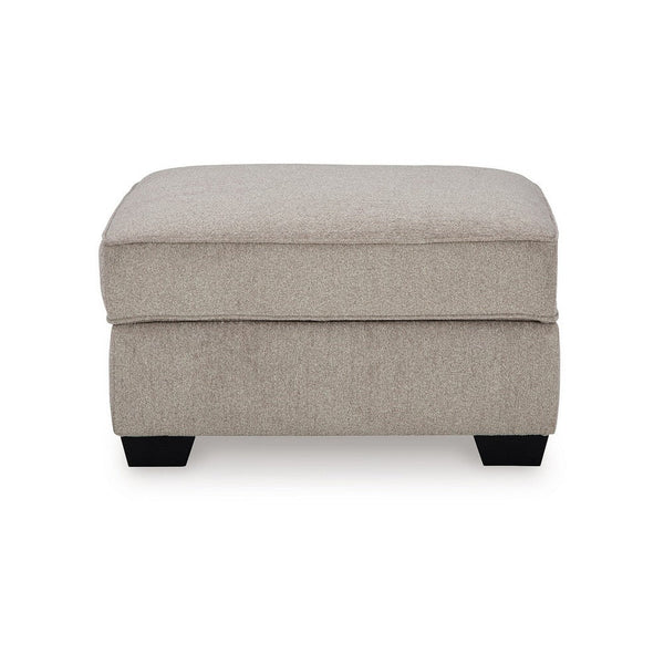 Reah Storage Ottoman, Foam Cushioned Umber Brown Polyester, 38 Inch -BM332244