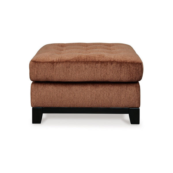 Brook Oversized Square Ottoman, Spice Orange Polyester, 36 Inch Square -BM332275