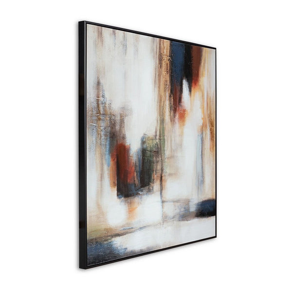 Geonie Wall Art Decor, Framed Abstract Gallery Wrap Canvas, 39x39 -BM332303