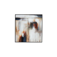 Geonie Wall Art Decor, Framed Abstract Gallery Wrap Canvas, 39x39 -BM332303