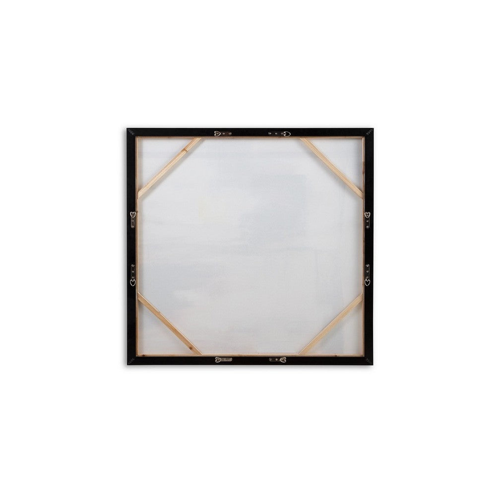 Geonie Wall Art Decor, Framed Abstract Gallery Wrap Canvas, 39x39 -BM332303